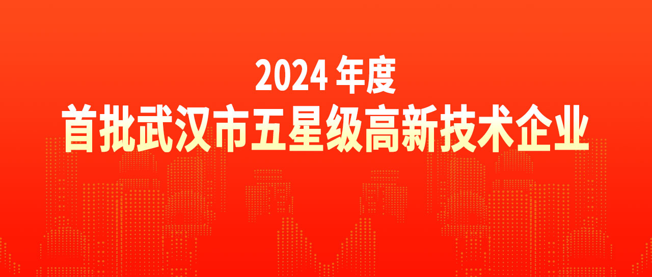 鑫英泰榮獲“2024年度首批武漢市五星級(jí)高新技術(shù)企業(yè)”榮譽(yù)稱號(hào)